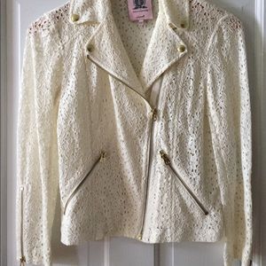 Juicy Couture Lace Moto Jacket